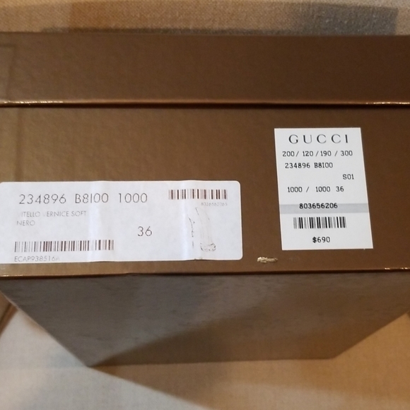 Gucci Black Vitello Vernice heels - Picture 7 of 8